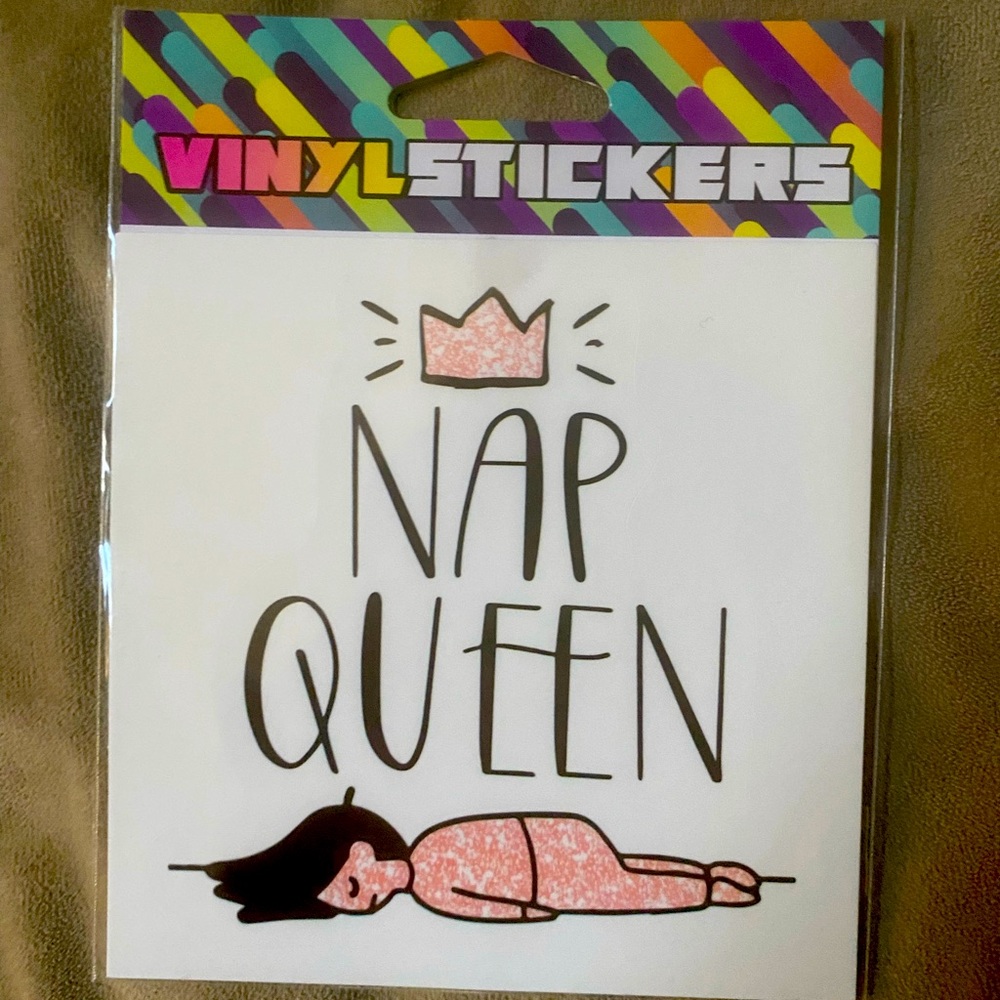 Nap queen vinyl sticker